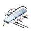 Generic Generic 8-in-1 USB 3.0 Type-C Hub: 8 ports include USB 2.0, 3.5mm audio jack, SD/TF card readers 8-In-1 Converter Adapter Hub Docking Station