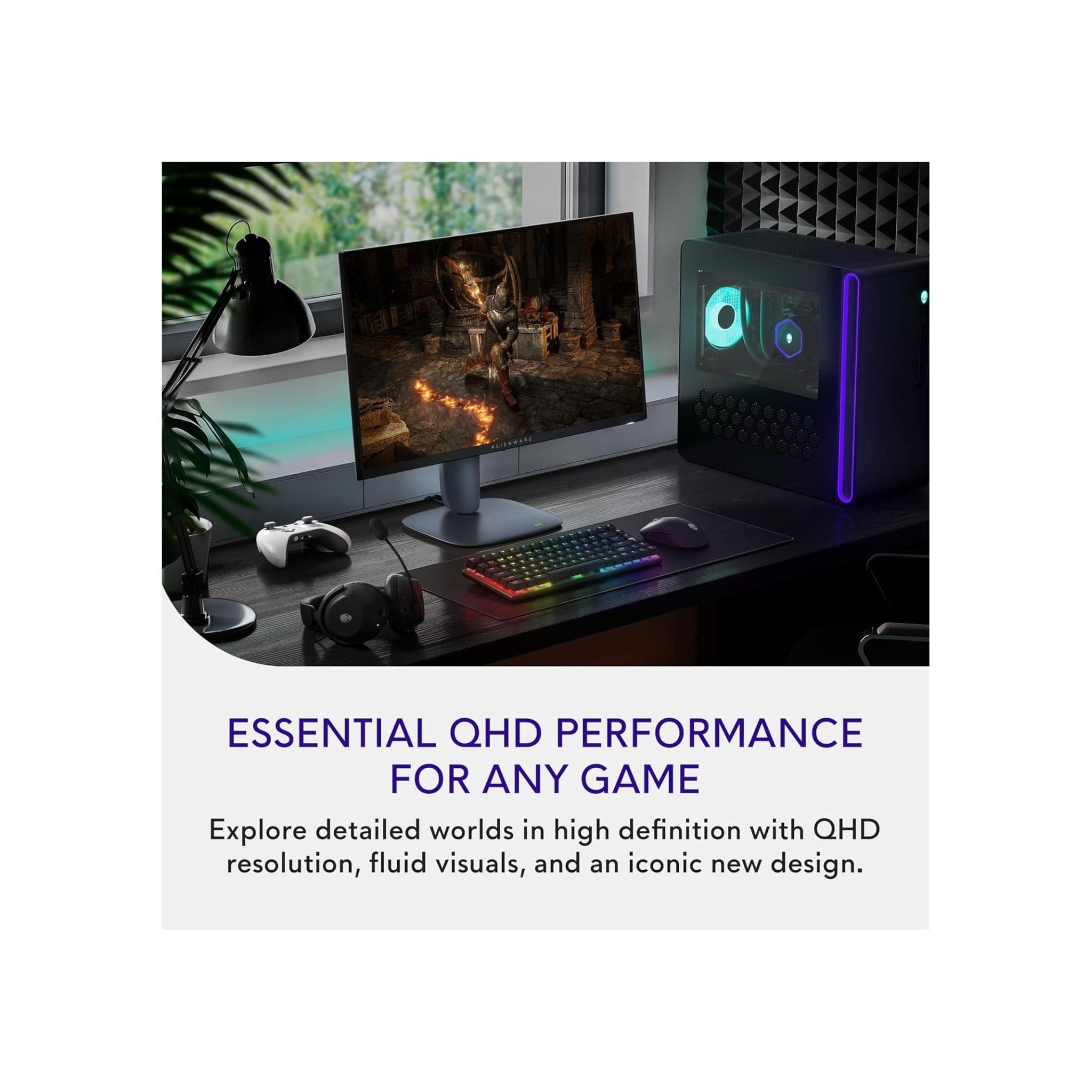 Alienware AW2725DM 27 inch 180Hz 1ms Fast IPS QHD Gaming Monitor - Black Secondary image