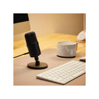 Amazon Amazon Basics Mini USB Condenser Podcast Microphone, Cardioid Pickup, 14mm Diaphragm, 360° Adjustable Stand, One-Tap Mute, Plug and Play, for Streaming and Gaming, Black