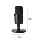 Amazon Amazon Basics Mini USB Condenser Podcast Microphone, Cardioid Pickup, 14mm Diaphragm, 360° Adjustable Stand, One-Tap Mute, Plug and Play, for Streaming and Gaming, Black