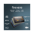 Amazon Tablets and Related Products Fire HD 10 tablet  10.1", 1080p Full HD, 32 GB, Black - with Ads
