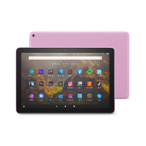 Amazon Tablets and Related Products Fire HD 10 tablet  10.1", 1080p Full HD, 32 GB, Lavender - with Ads Main image