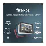 Amazon Tablets and Related Products Fire HD 8 Tablet, 8" HD display, 32 GB, Black - with Ads, designed for portable entertainment