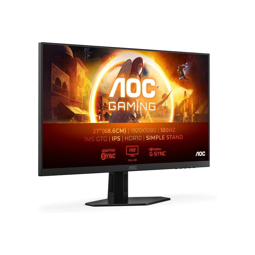 AOC Computers AOC 27G4XED 27 inch 180Hz 1ms FreeSync Prem., G-Sync comp., HDR10 FHD Gaming monitor -  Black