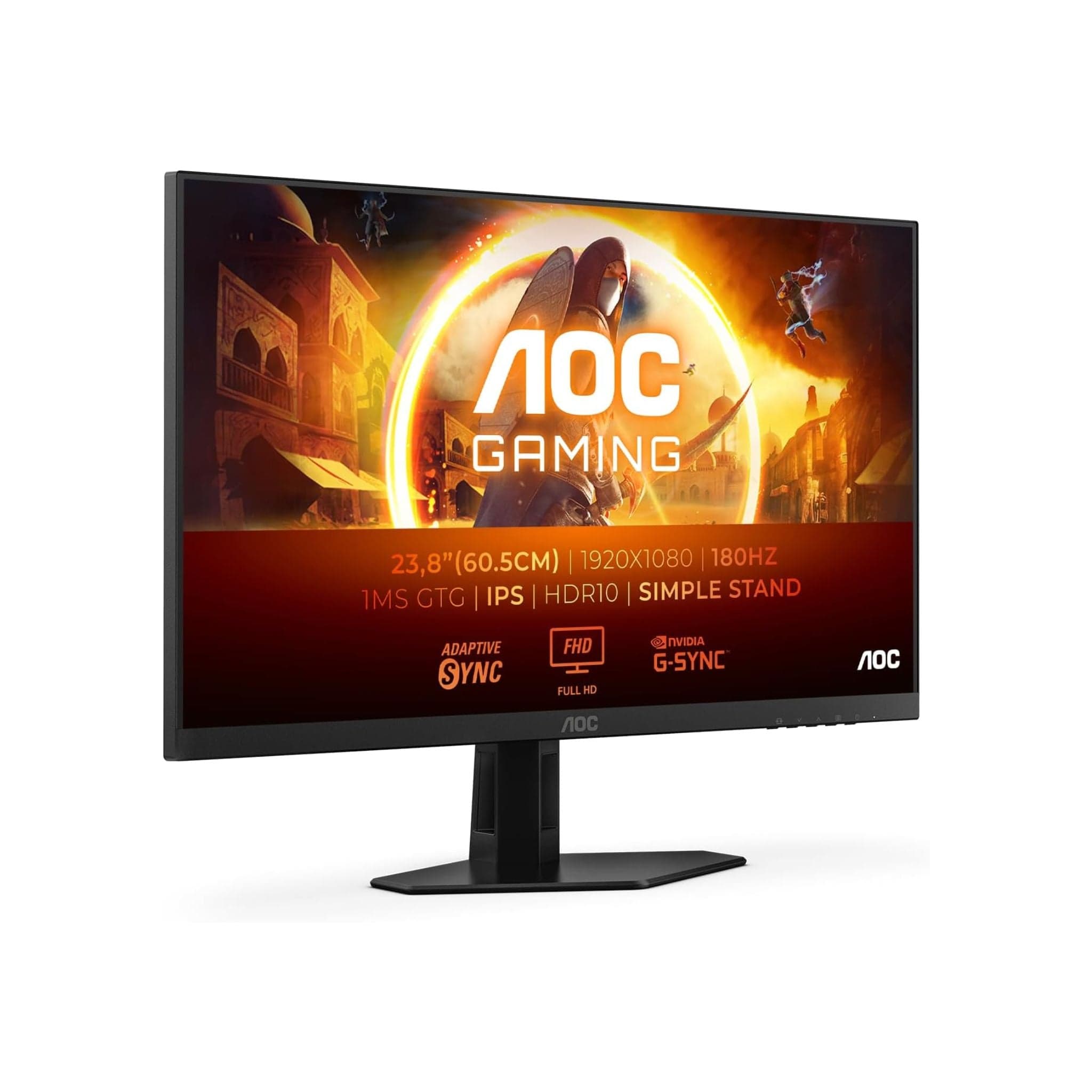 AOC  24G4XED - 24-inch 180Hz 1ms HDR10 G-Sync Comp., FHD Gaming monitor - black/grey Secondary image