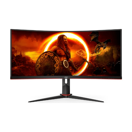 AOC Monitors AOC 34" WQHD VA 180Hz 1ms GtG HDR400 Curved Gaming monitor with Speakers Main image