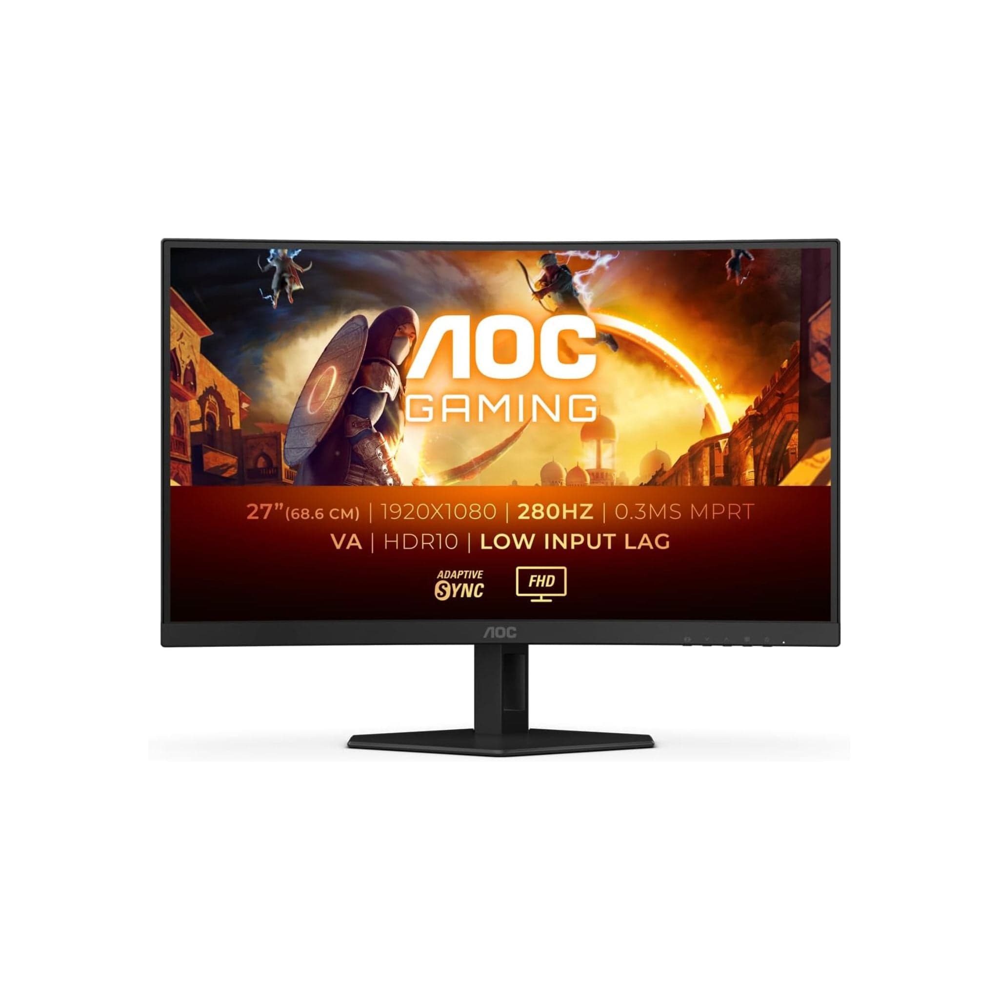 AOC C27G4ZXE 27” 280Hz 1ms Fast VA Full HD Gaming Monitor - Black Secondary image