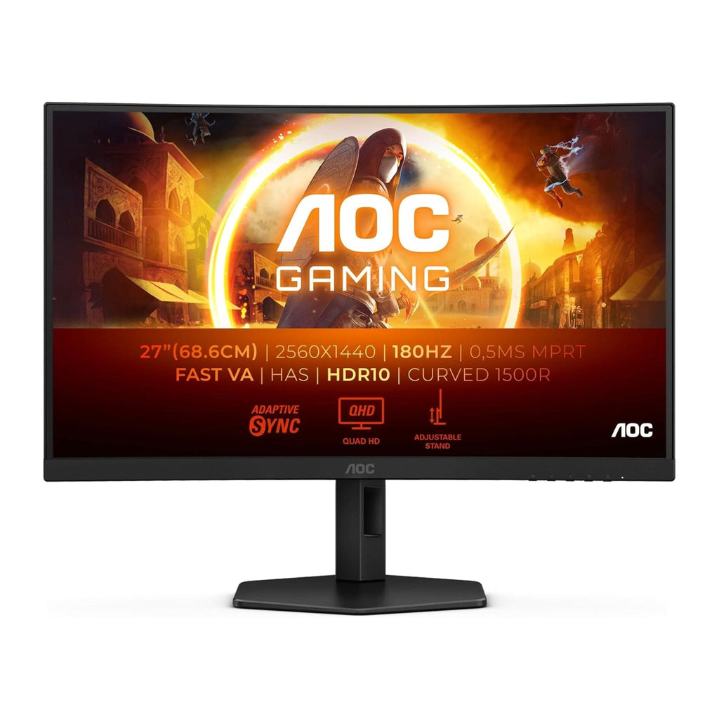 AOC Monitors AOC CQ27G4X 27 Inch 180Hz QHD Curved Gaming Monitor