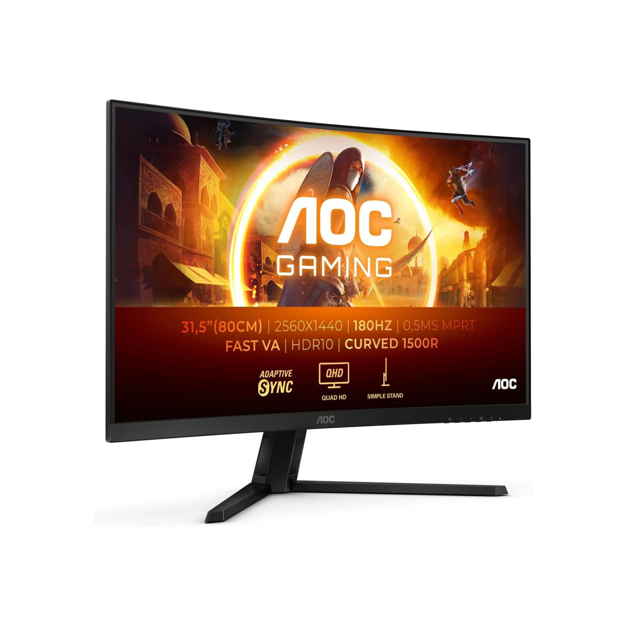 AOC CQ32G4VE 31.5 Inch 180Hz QHD Gaming Monitor Secondary image