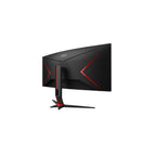 AOC Monitors AOC CU34G2XPD/BK 34" WQHD VA 180Hz 1ms GtG HDR400 Curved Gaming monitor with USD Hub - Black/Red