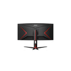 AOC Monitors AOC CU34G2XPD/BK 34" WQHD VA 180Hz 1ms GtG HDR400 Curved Gaming monitor with USD Hub - Black/Red