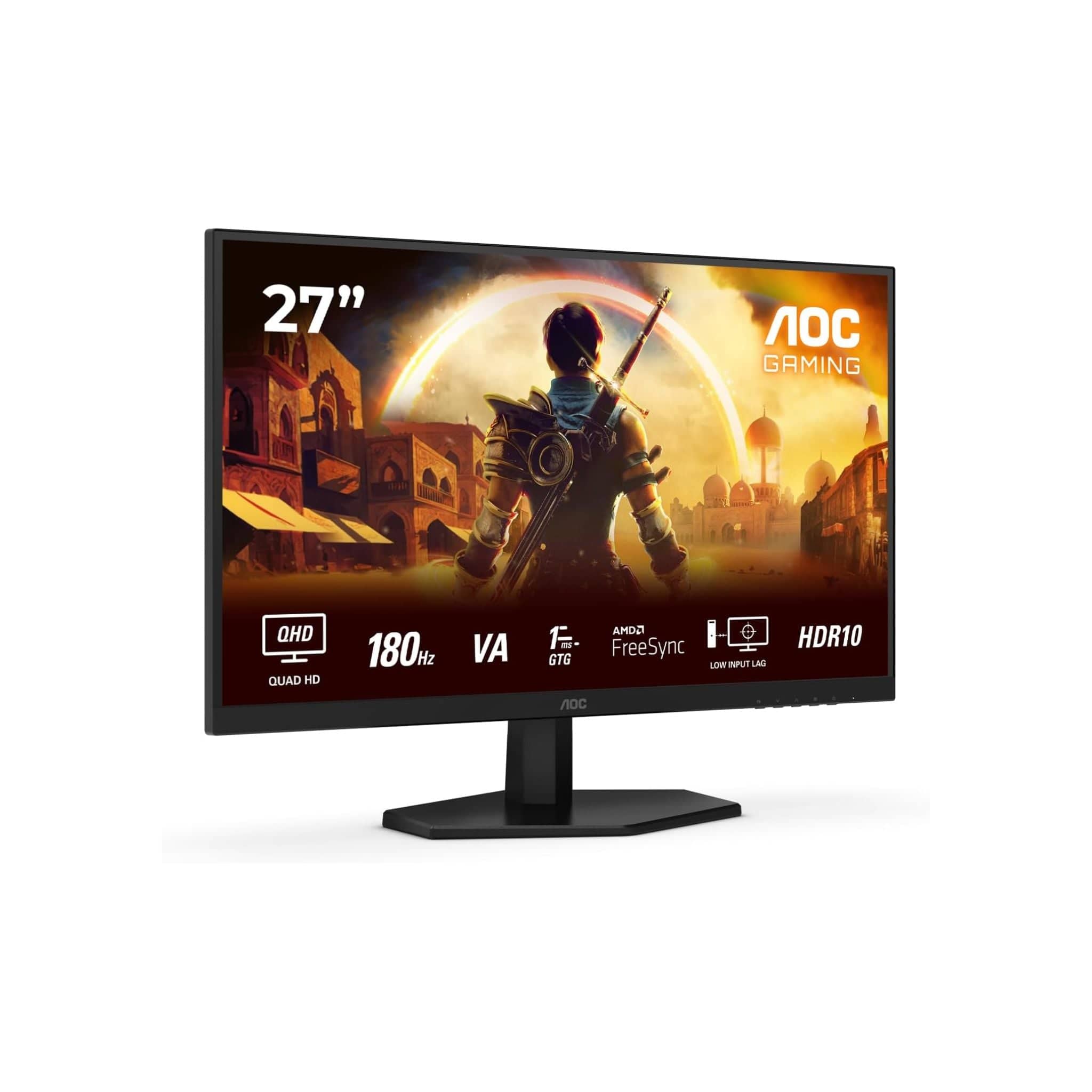 AOC G Q27G42XNE - 27 inch 180Hz 1ms HDR10 Quad HD Gaming monitor - Black Secondary image