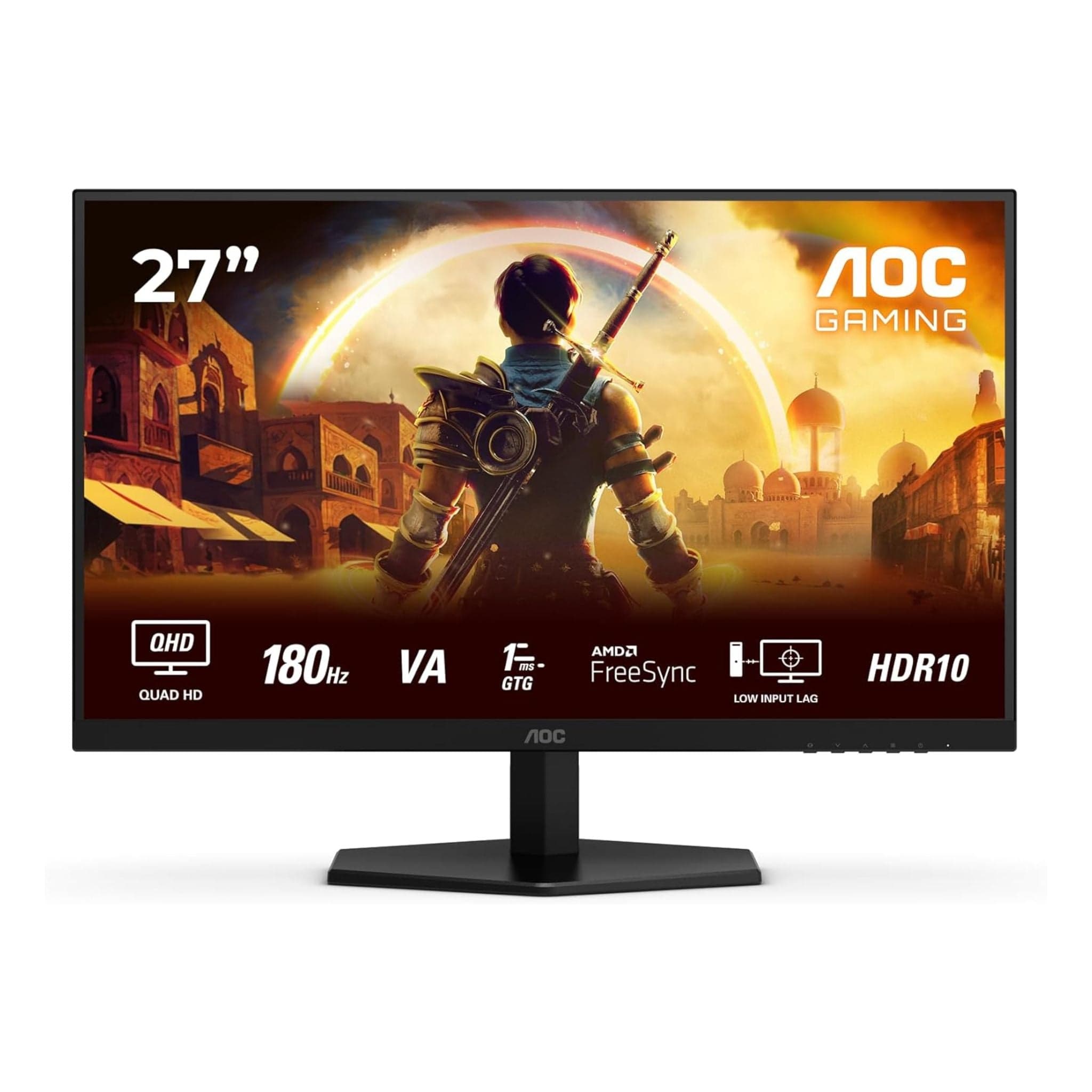 AOC Monitors AOC G Q27G42XNE - 27 inch 180Hz 1ms HDR10 Quad HD Gaming monitor - Black Main image