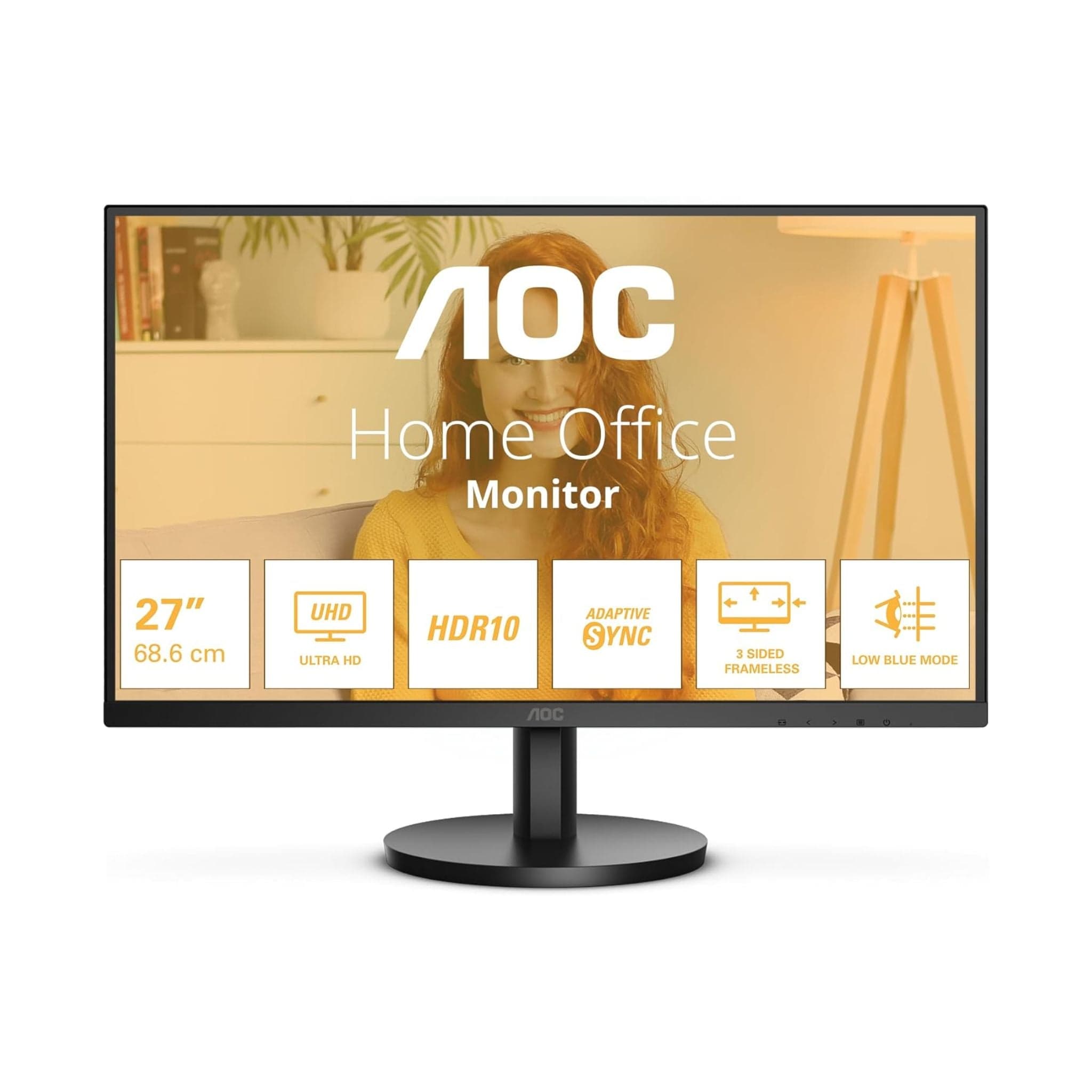 AOC Monitors AOC U27B3M 27 inch VA 4K (UHD) Monitor with built in Speakers