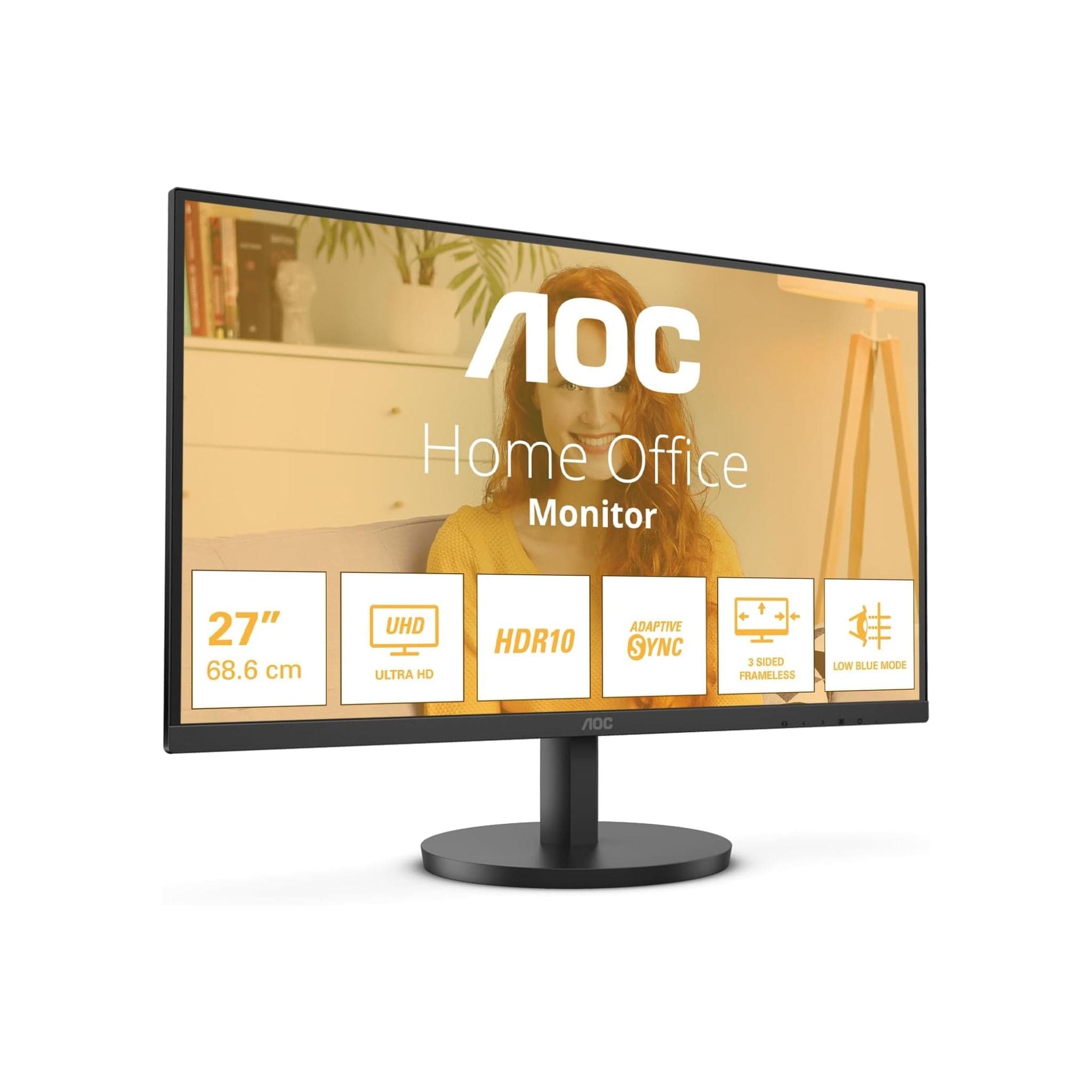 AOC U27B3A 27" 4K (UHD) IPS Monitor with In-built Speakers, Black Secondary image
