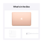 Apple Apple MacBook Air Laptop: Apple M1 Chip, 13” Retina Display, 8GB RAM, 256GB SSD Storage, Backlit Keyboard, HD Camera, Touch ID.- Gold