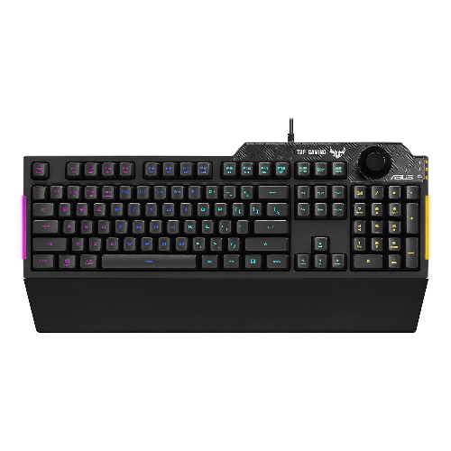 Asus Components ASUS TUF Gaming K1 RGB keyboard with dedicated volume knob, spill-resistance, side light bar and Armoury Crate
