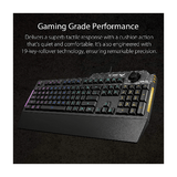 Asus Components ASUS TUF Gaming K1 RGB keyboard with dedicated volume knob, spill-resistance, side light bar and Armoury Crate