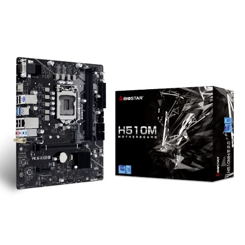 Biostar Components Biostar H510MH/E 2.0 Intel H510 DDR4 LGA 1200 micro ATX Motherboard