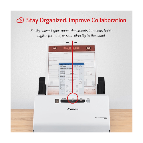 Canon Printers and Scanners Canon imageFORMULA R40 Office Document Scanner, White