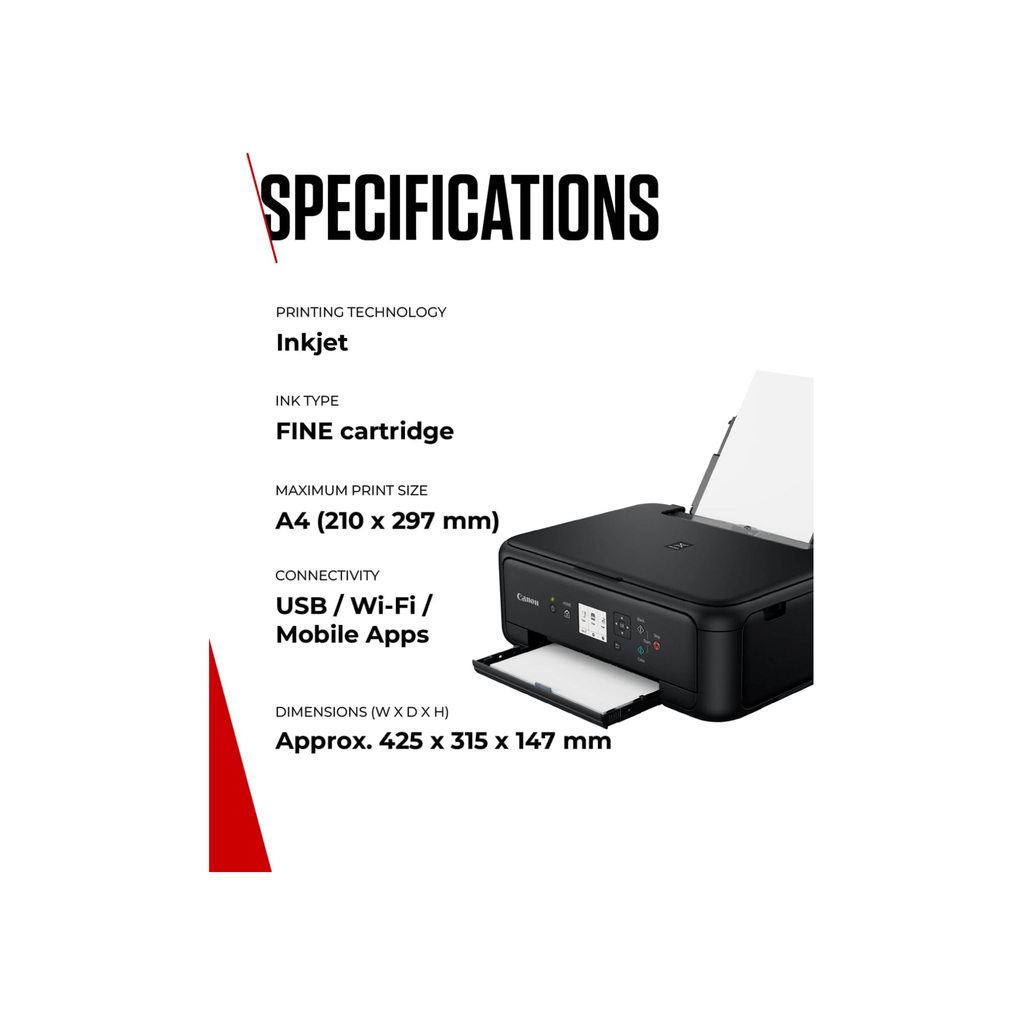 Canon Printers and Scanners CANON PIXMA TS5150 All-in-One Wireless Inkjet Printer