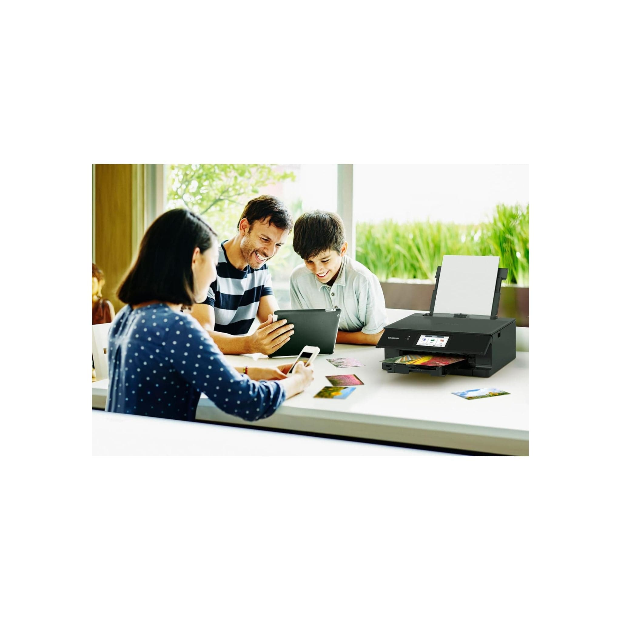 Canon Printers and Scanners Canon PIXMA TS8750 Photo / CD / SD Card / A4 Paper Wireless All-In-One Colour Inkjet Printer