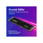 Crucial Storage Crucial P3 Plus SSD 1TB M.2 NVMe PCIe Gen4 Internal SSD, Up to 5000MB/s, Laptop & Desktop