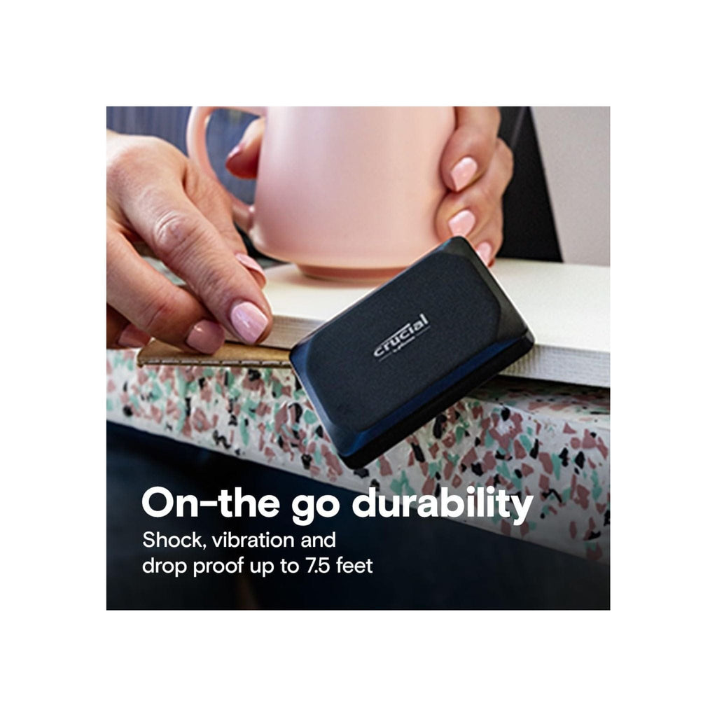 Crucial Storage Crucial X9 2TB Portable SSD - Up to 1050MB/s Read - PC and Mac, Lightweight and Small