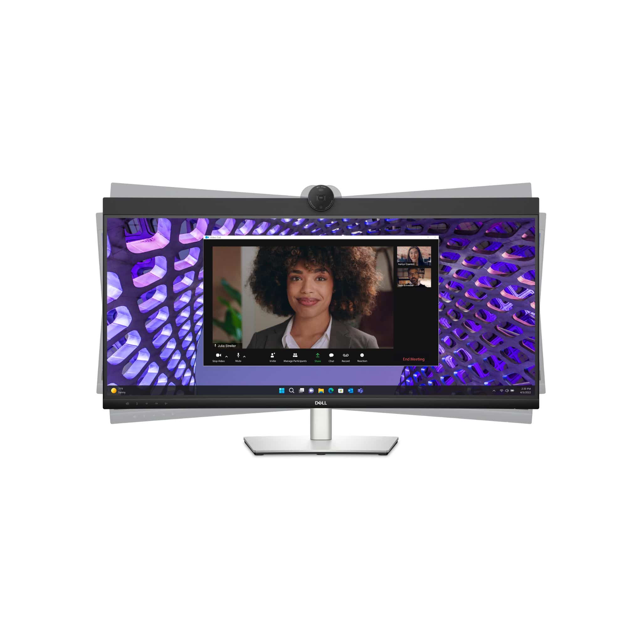 Dell Dell P3424WEB Pro 34 Plus 34 Inch Curved WQHD Video Conferencing Monitor