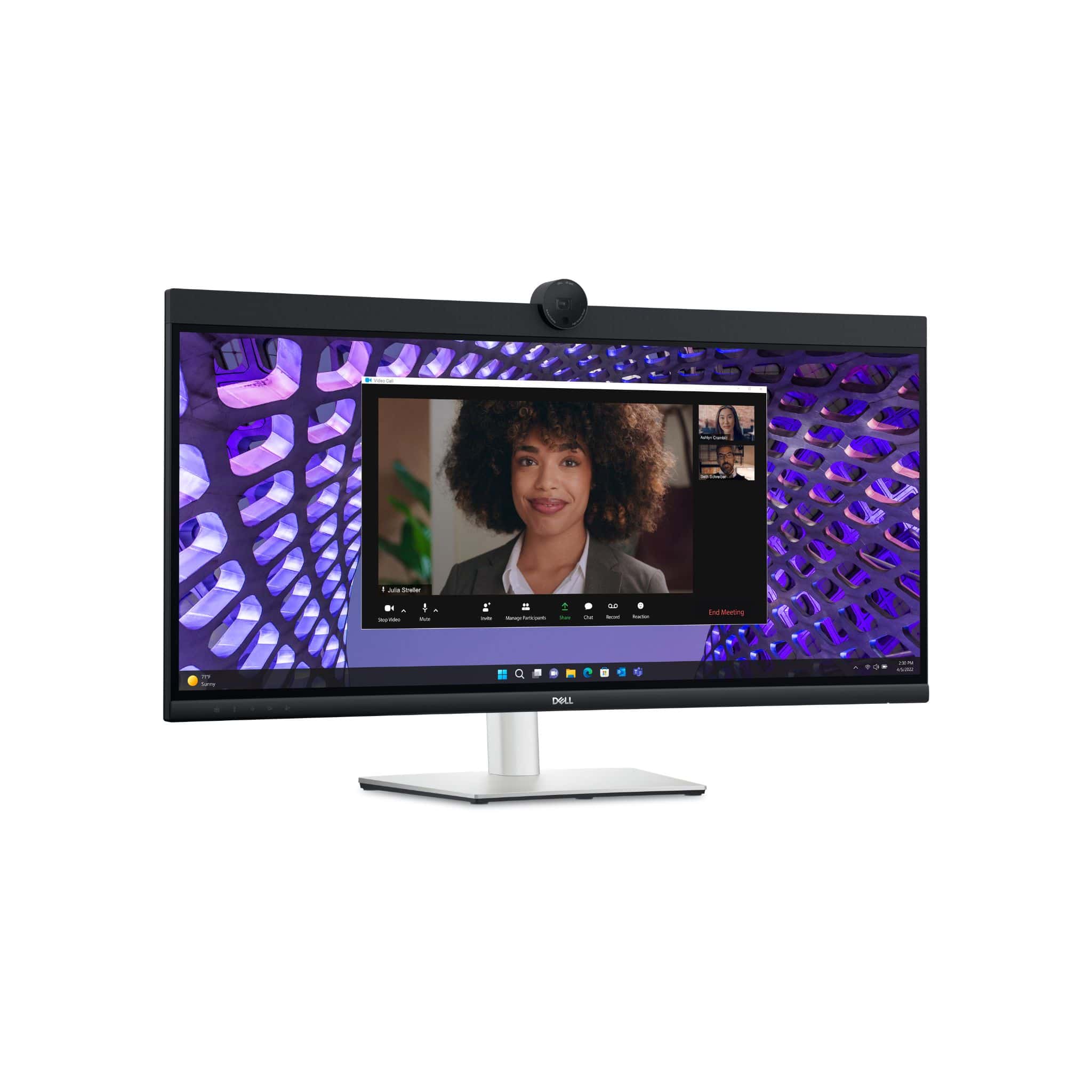 Dell Dell P3424WEB Pro 34 Plus 34 Inch Curved WQHD Video Conferencing Monitor