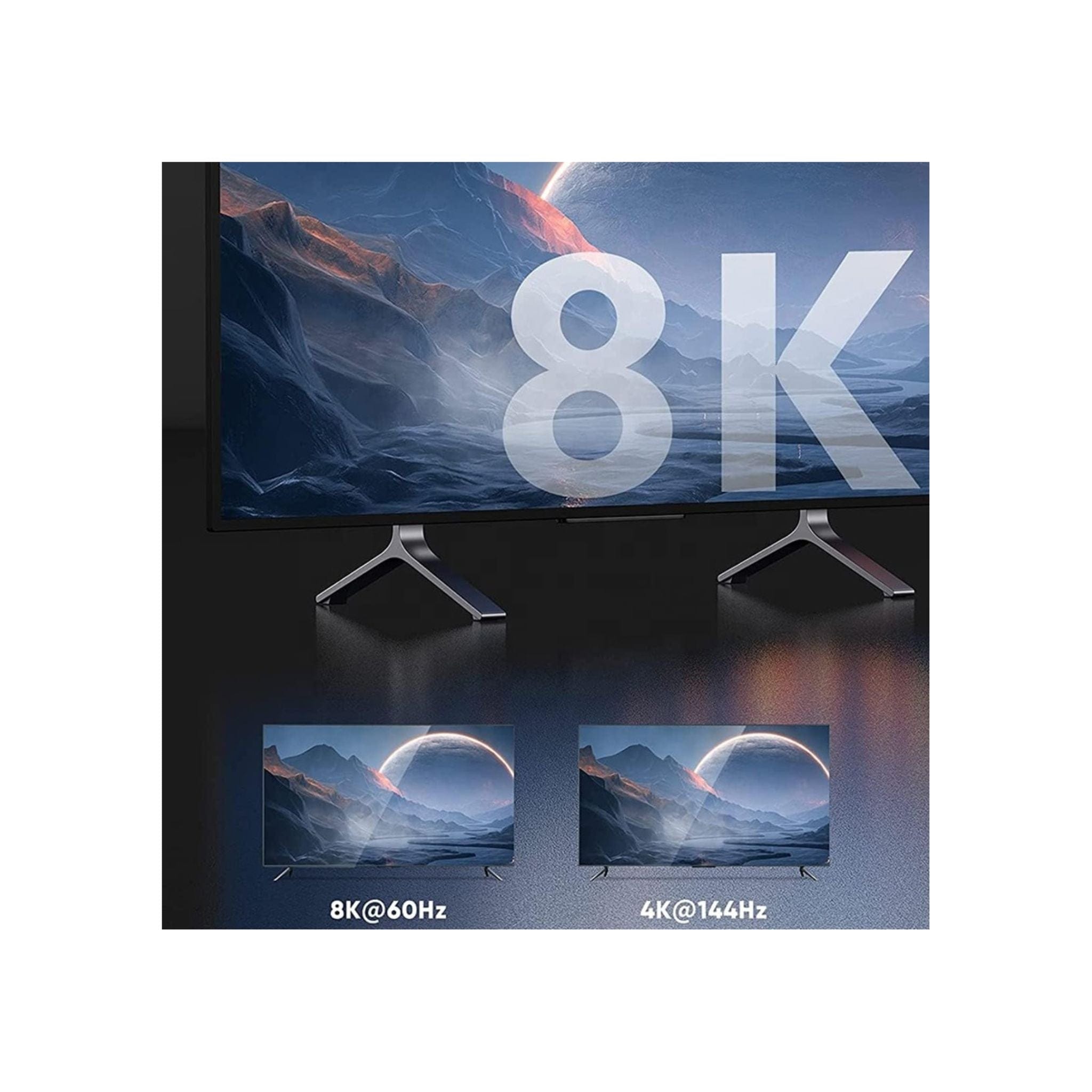 Generic Cables, Converters and Adapters Generic Male to Male 8K 60Hz DisplayPort (DP1.4) copper cable with aluminium shell