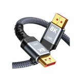 Generic Male to Male 8K 60Hz DisplayPort (DP1.4) copper cable with aluminium shell