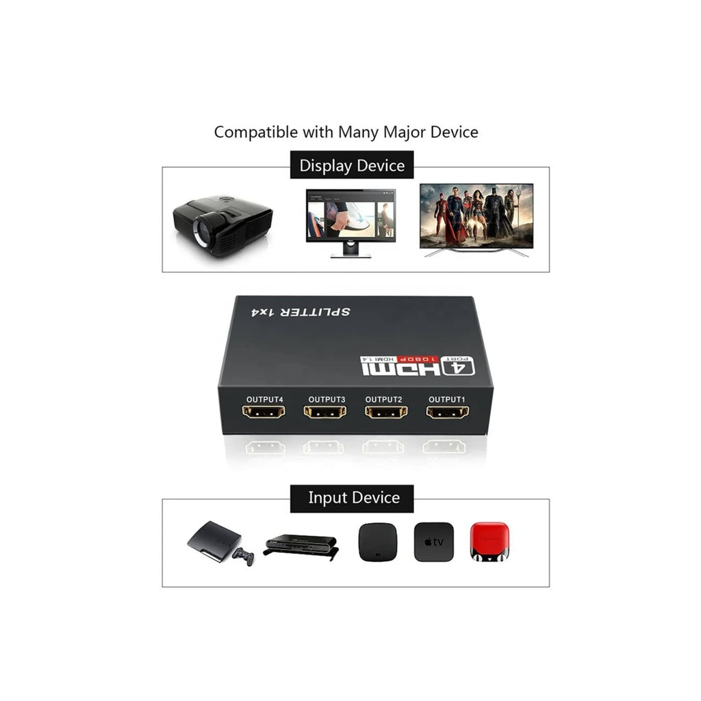 Generic Cables, Converters and Adapters Generic Professional HDMI 1x4 Full HD Splitter