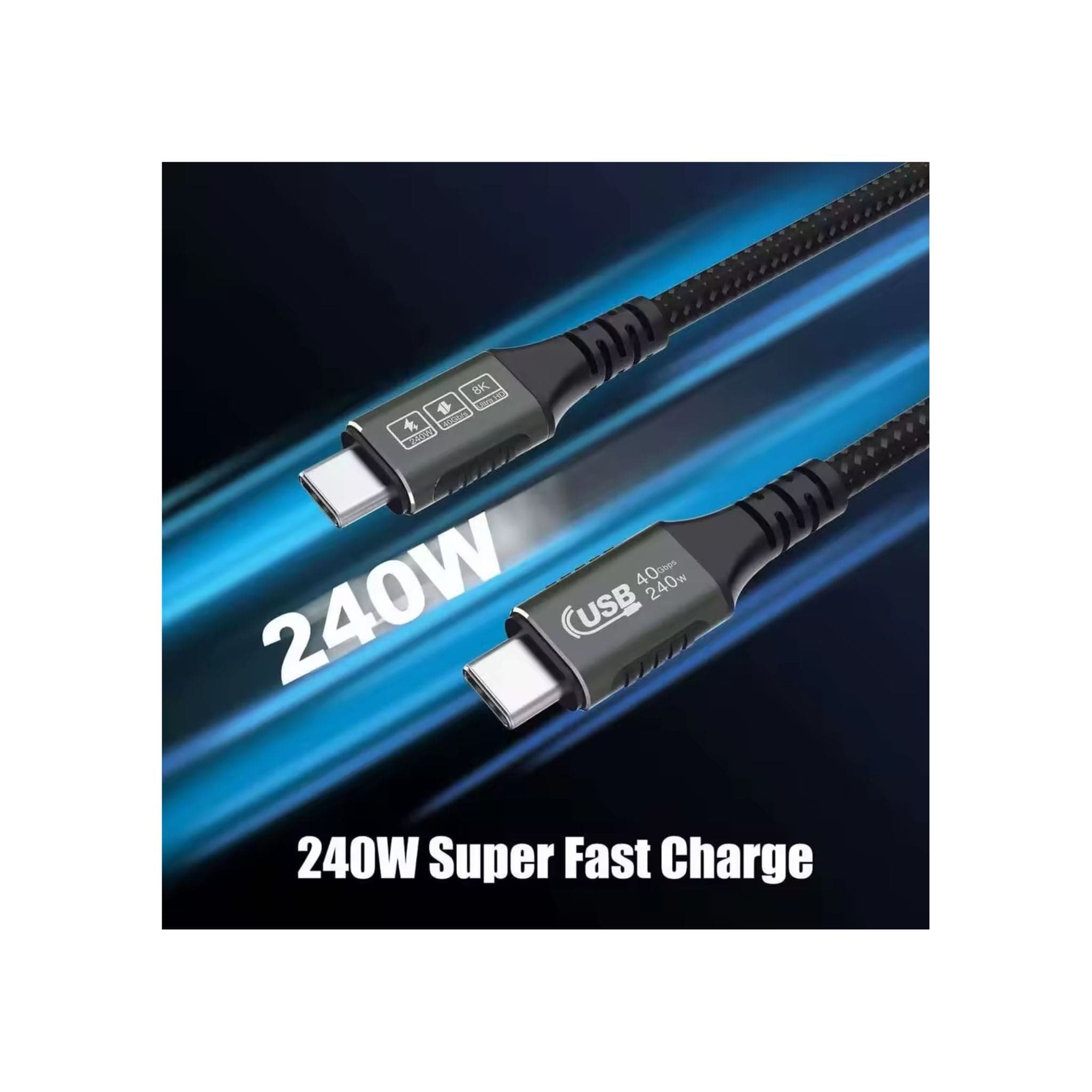 Generic Cables, Converters and Adapters Generic USB4, 240W Charging, 40Gbps Data, 8K@60Hz 4K120Hz HDR, PD3.1, USB-C  super fast charger
