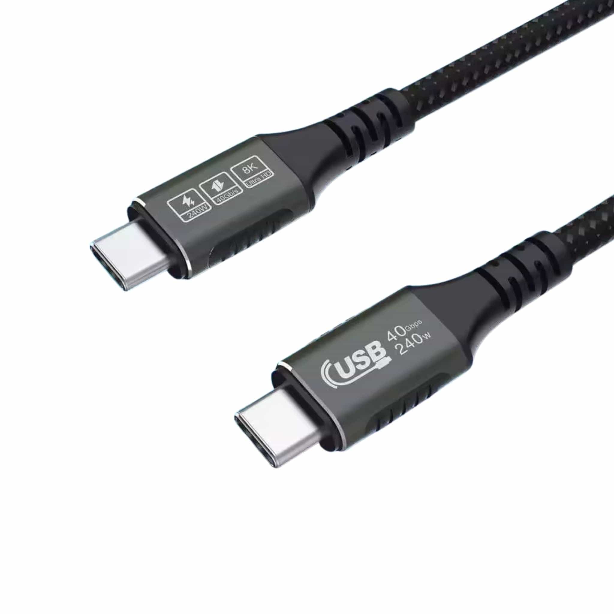 Generic Cables, Converters and Adapters Generic USB4, 240W Charging, 40Gbps Data, 8K@60Hz 4K120Hz HDR, PD3.1, USB-C  super fast charger Main image