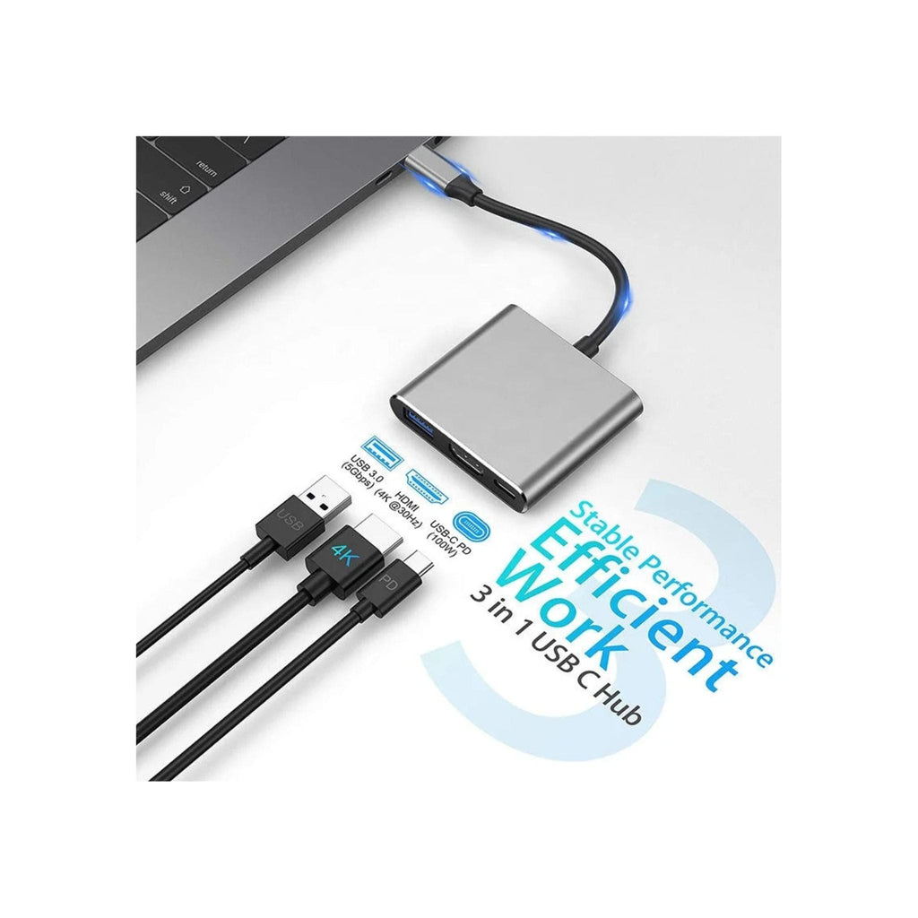 Generic Docking Stations Generic 3-In-1 USB C Type C Multi-function Hub