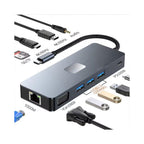 Generic Generic 11-in-1 USB-C Docking Station: USB-C to USB 3.2 Hub with HDMI, DisplayPort, VGA, and Ethernet (Supports 4K 60Hz)