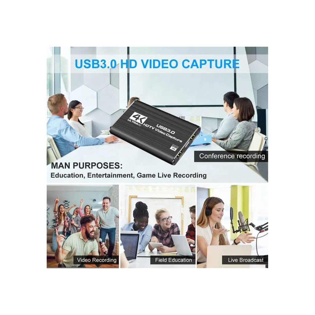 Generic Generic 4K HDMI video capture adapter, HDMI to USB 3.0 box for recording audio and video at 4K 60fps