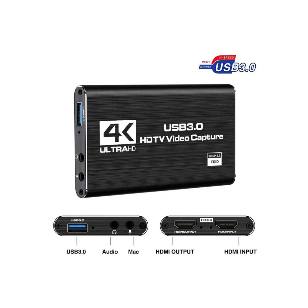 Generic Generic 4K HDMI video capture adapter, HDMI to USB 3.0 box for recording audio and video at 4K 60fps