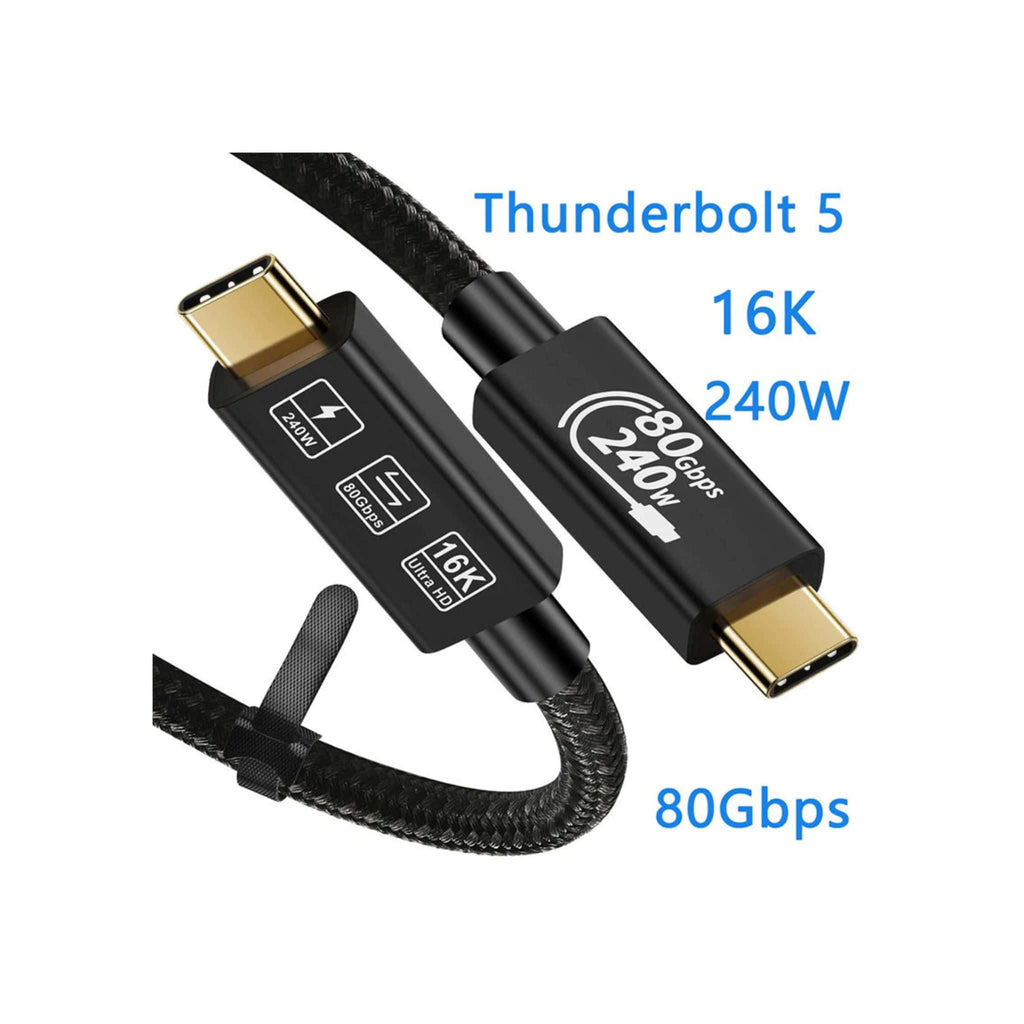 Generic Generic Ultra-high Speed USB4 80Gbps 16K Thunderbolt 5 USB C to USB C Fast Charger Cable 240W Type C Gen4 Data Transfer for MacBook