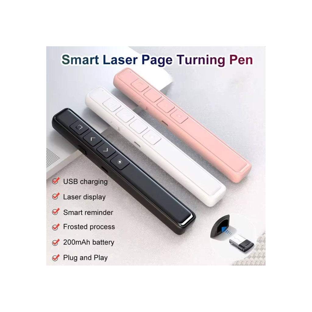 Generic Wireless Presenters Generic USB 2.4GHz Wireless Presentation Clicker Powerpoint Pen -Black