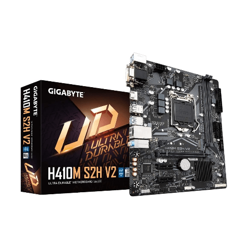 Gigabyte Gigabyte H410M S2H V2 Micro ATX Motherboard for Intel LGA 1200 CPUs