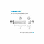 HP Components HP 230 Wireless Mouse and Keyboard Combo (white) Up to 16 Months Battery Life