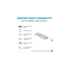 HP Components HP 230 Wireless Mouse and Keyboard Combo (white) Up to 16 Months Battery Life