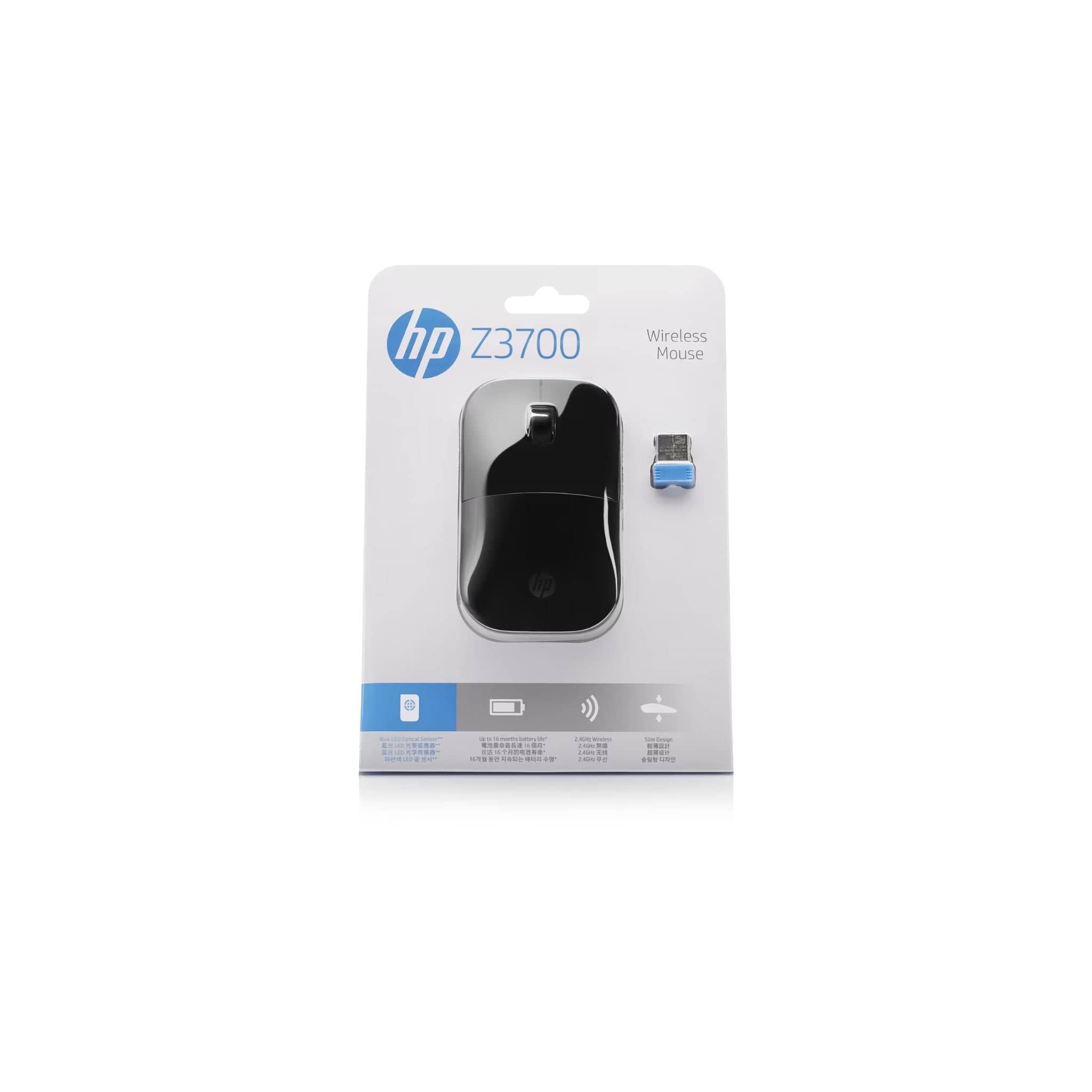 HP Components HP Z3700 Wireless Mouse (Black) - Up to 16 Months Battery Life