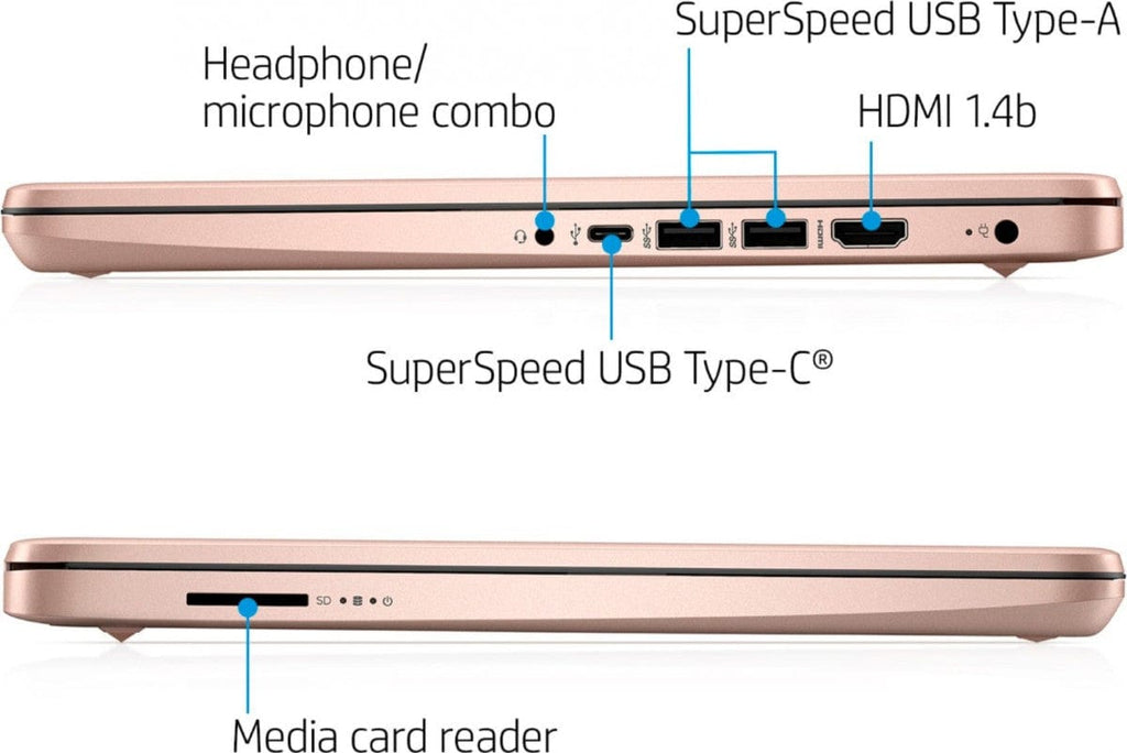 HP HP - 14" Laptop - Intel Celeron N4020 - 4GB Memory - 64GB eMMC - Rose Gold