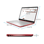 HP HP 15-dw0083wm Laptop, 15.6" diagonal, HD, Intel Pentium Gold 6405U, 4 GB RAM, 128 GB SSD, Windows 10 - Red