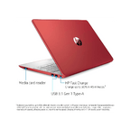 HP HP 15-dw0083wm Laptop, 15.6" diagonal, HD, Intel Pentium Gold 6405U, 4 GB RAM, 128 GB SSD, Windows 10 - Red