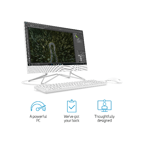HP HP 22-dd0010 Athlon 3050U 4GB 256GB DVD-RW W10H64 22" - Snow White