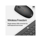 HP HP 235 Wireless Mouse and Keyboard Combo (For Business) - Up to 16 Months Battery Life -  Back